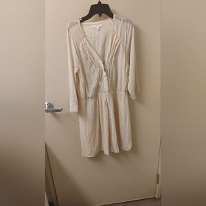 Eliot Women's Pale Pink Long Sleeve Silk Shirt Dress Sz 2